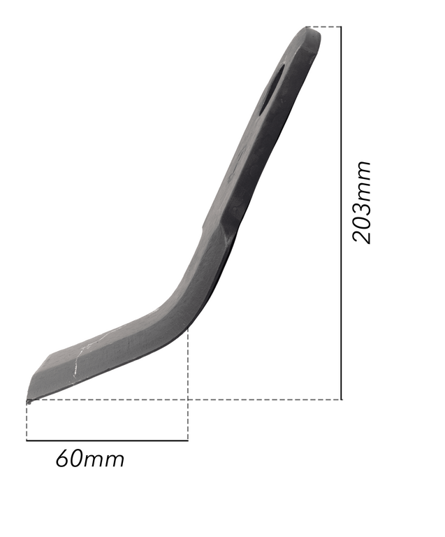 Coltello per trincia a Y altezza 203mm lunghezza 60mm (4)
