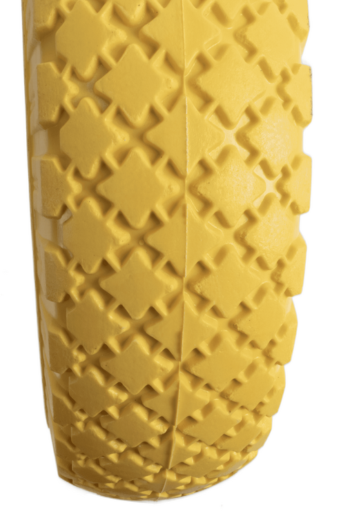 Ruota per carrelli gialla in poliuretano 3.00x4” portata 50kg Ø 250mm (3)