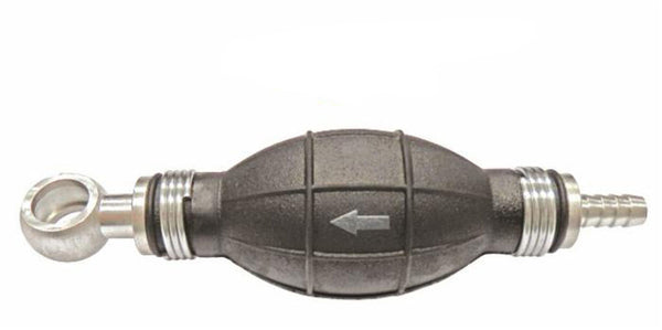 Pompa di adescamento gasolio Ø 8mm con flusso da raccordo dritto a occhio