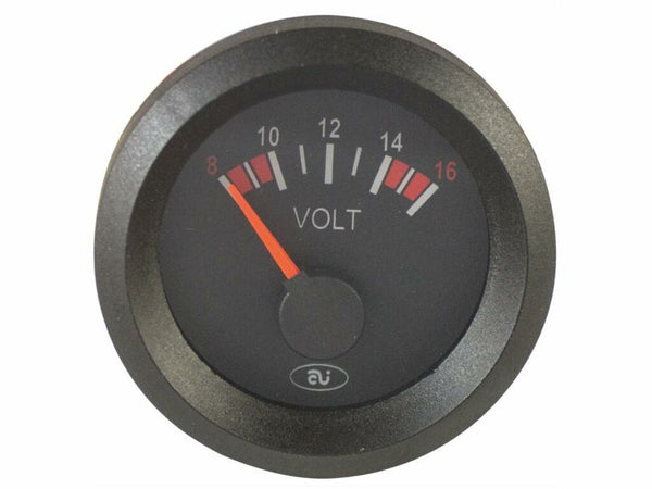 Voltmetro analogico 8-16V Ø52 12V