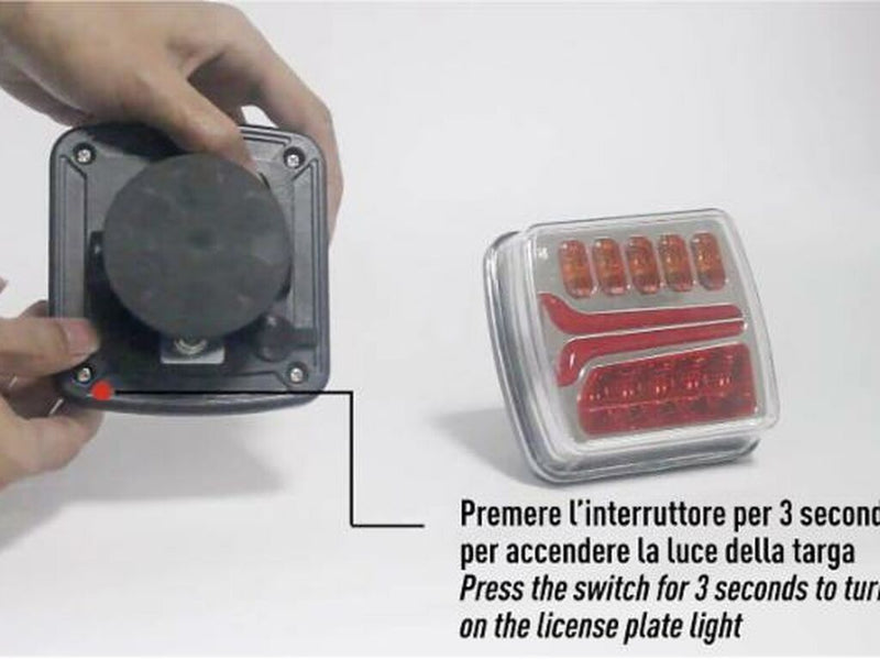 Kit luci rimorchio a LED magnetico e senza fili (3)