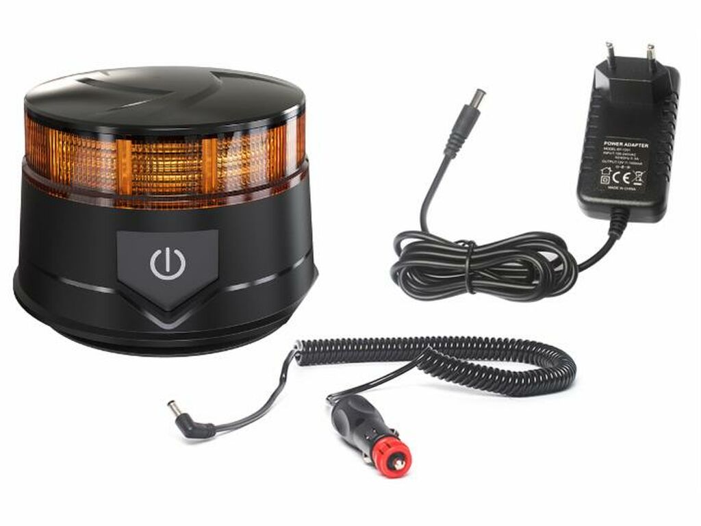 Lampeggiante magnetico LED a batteria 12-24V - Grandstore