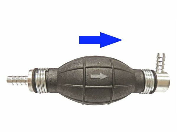 Pompa di adescamento gasolio Ø 8mm con attacco dritto e 90°
