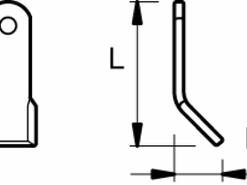 Coltello per trincia a Y altezza 135mm lunghezza 40mm (1)