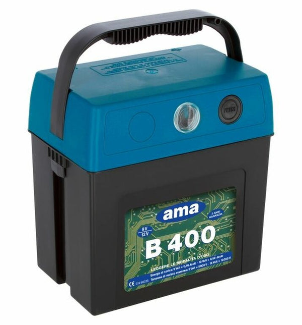 Elettrificatore Ranch Ama B400 a batteria con alimentazione 9/12V