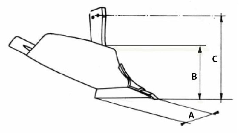 Corpo aratro adattabile alla produzione Sogema M 35 anteriore destro senza gambo (1)
