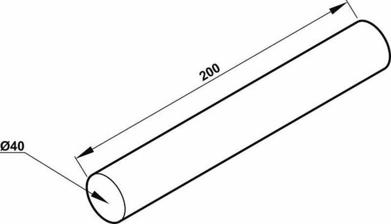 Sospensione elastica per disco frangizolle Ø 40mm lunghezza 200mm