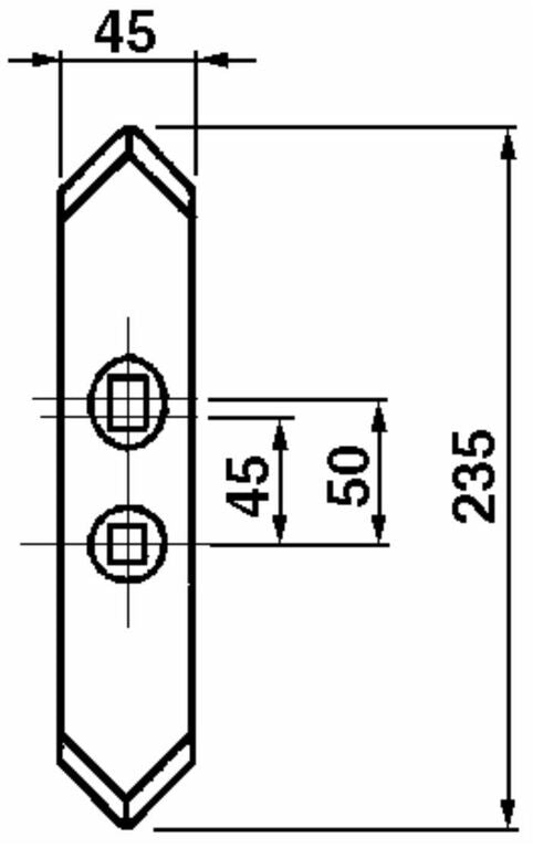 Vomere reversibile per molla balestra 45x7 (1)