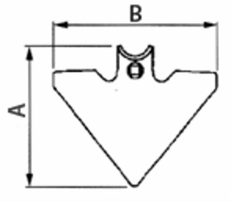 Vomerina triangolare 105x6 per molla flex (1)