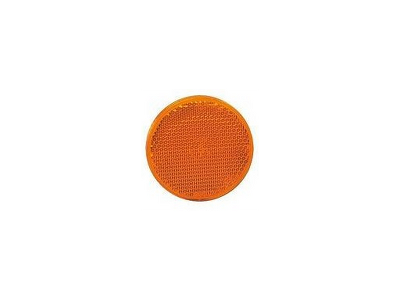 Catarifrangente adesivo arancione Ø 60mm