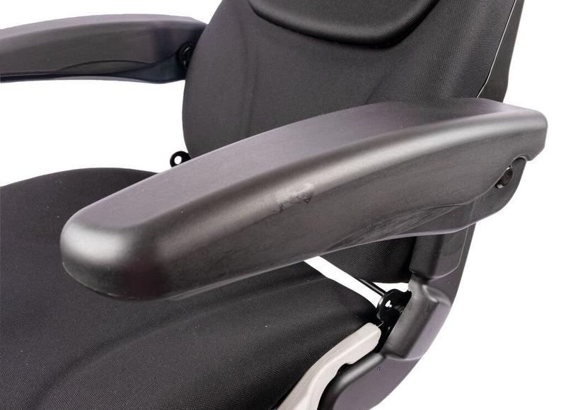 Sedile Activo Plus in tessuto nero con sospensione pneumatica e piastra rotante (4)