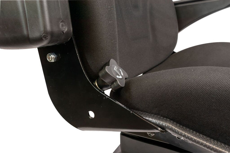 Sedile Top in tessuto nero completo di sospensione meccanica e guide (4)