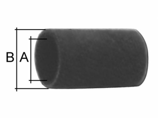 Tubo per radiatore in gomma ⌀ interno 38mm esterno 48mm lungo 1m