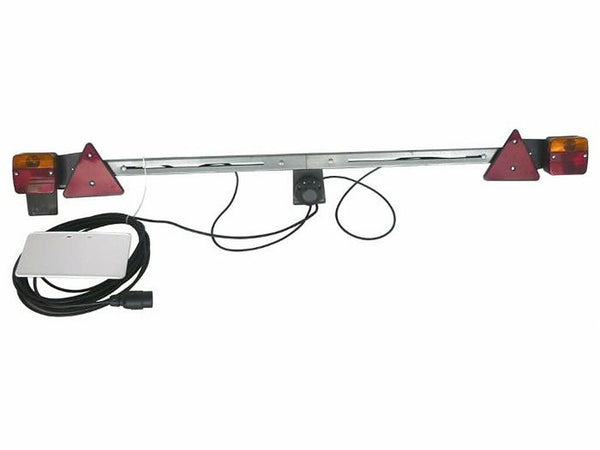 Barra con fanali posteriori lunghezza regolabile 1,4-2,1 metri
