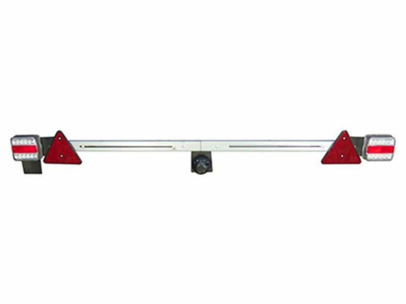 Barra con fanali posteriori LED lunghezza regolabile 1,4-2,1 metri
