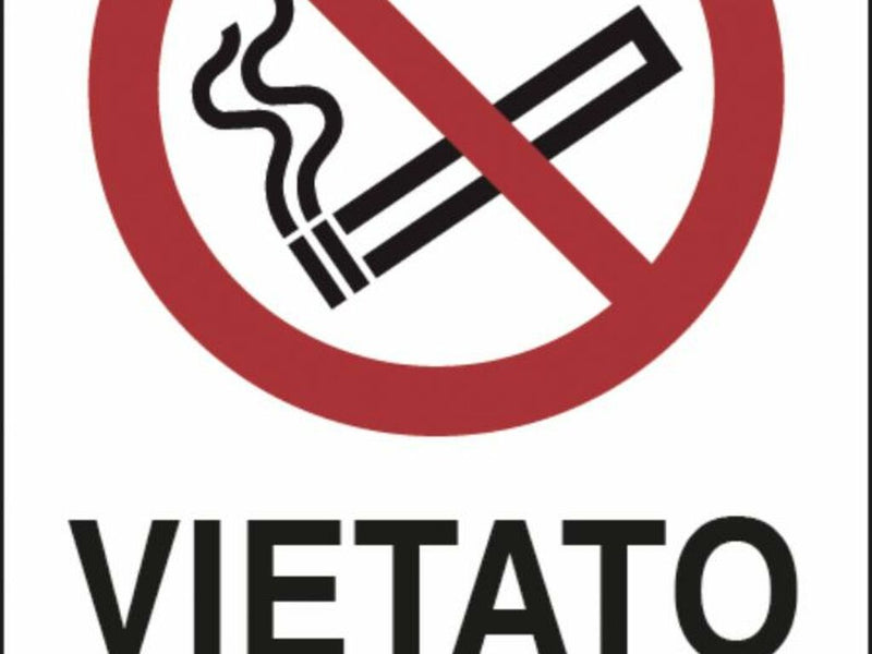 Cartello segnaletica "vietato fumare" 30x20
